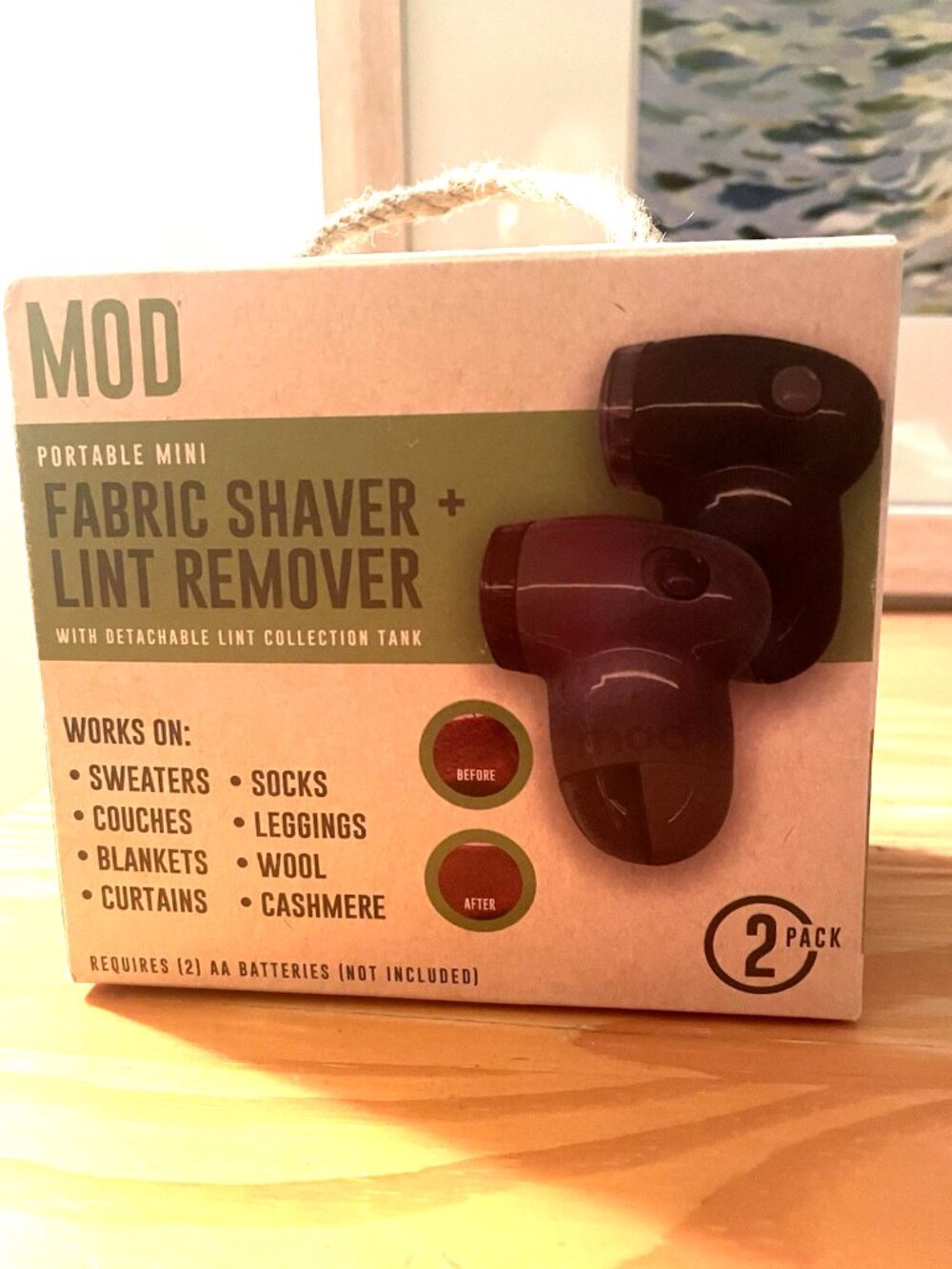 MOD Fabric Shaver Lint Remover Battery Operated Set of 2